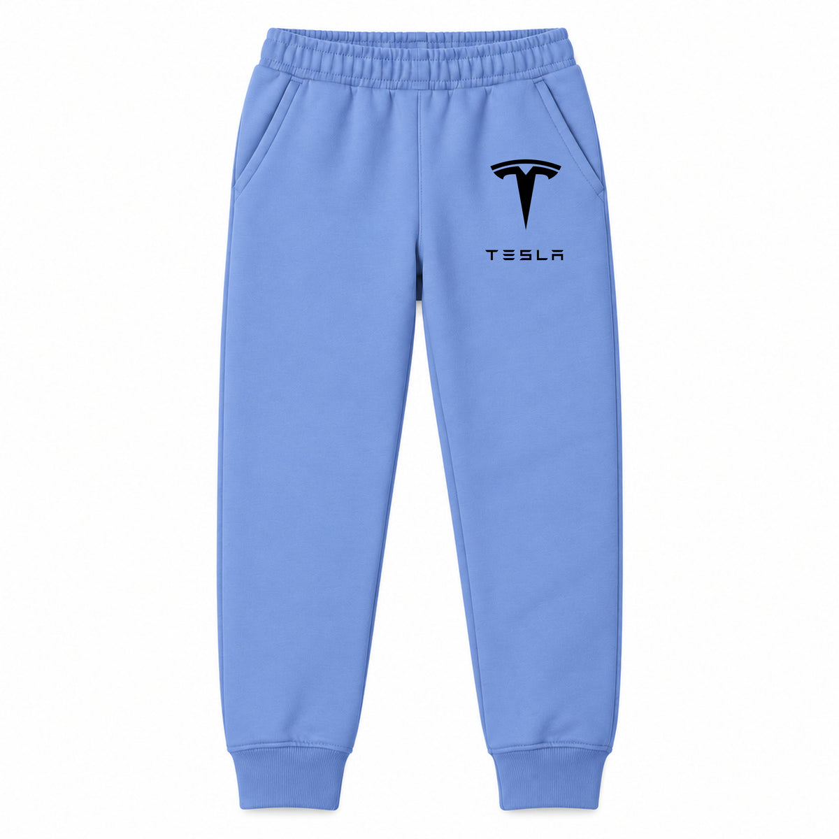 Tesla youth jogger sweatpants in Carolina Blue, Youth Large ages 10–12