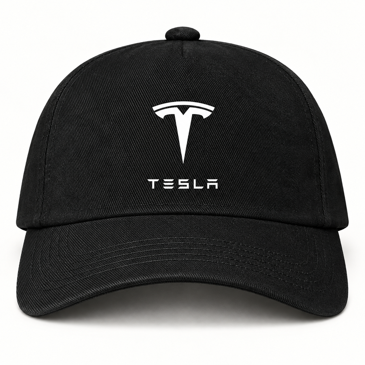 Tesla Car Dad Baseball Cap Hat | Color: Black | Image 3