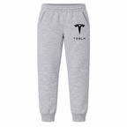 Tesla youth jogger sweatpants in Grey, Youth Large ages 10–12
