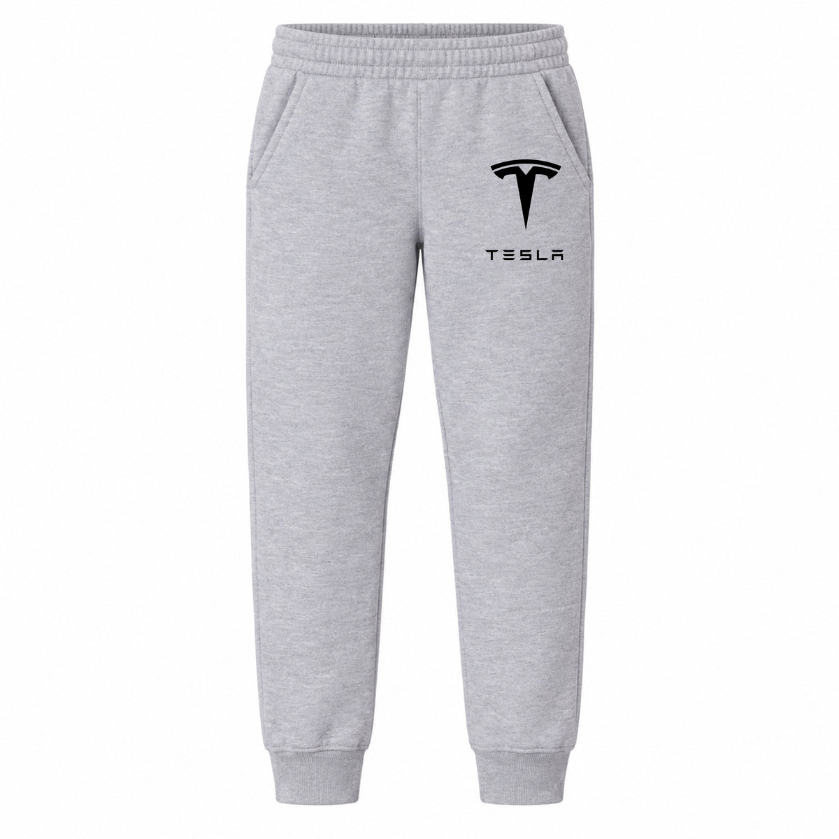 Tesla youth jogger sweatpants in Grey, Youth Large ages 10–12