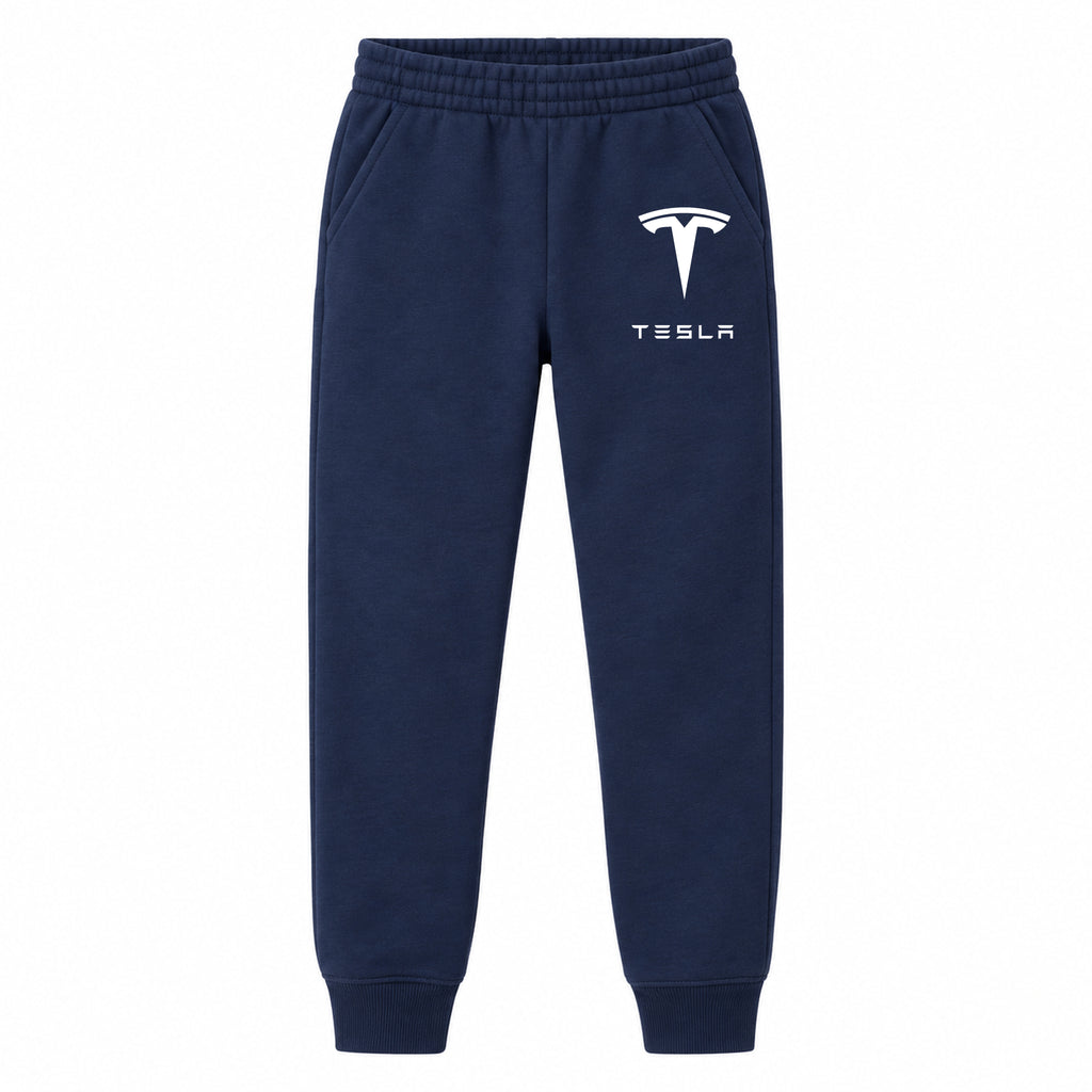 Tesla youth jogger sweatpants in Navy Blue, Youth Large ages 10–12