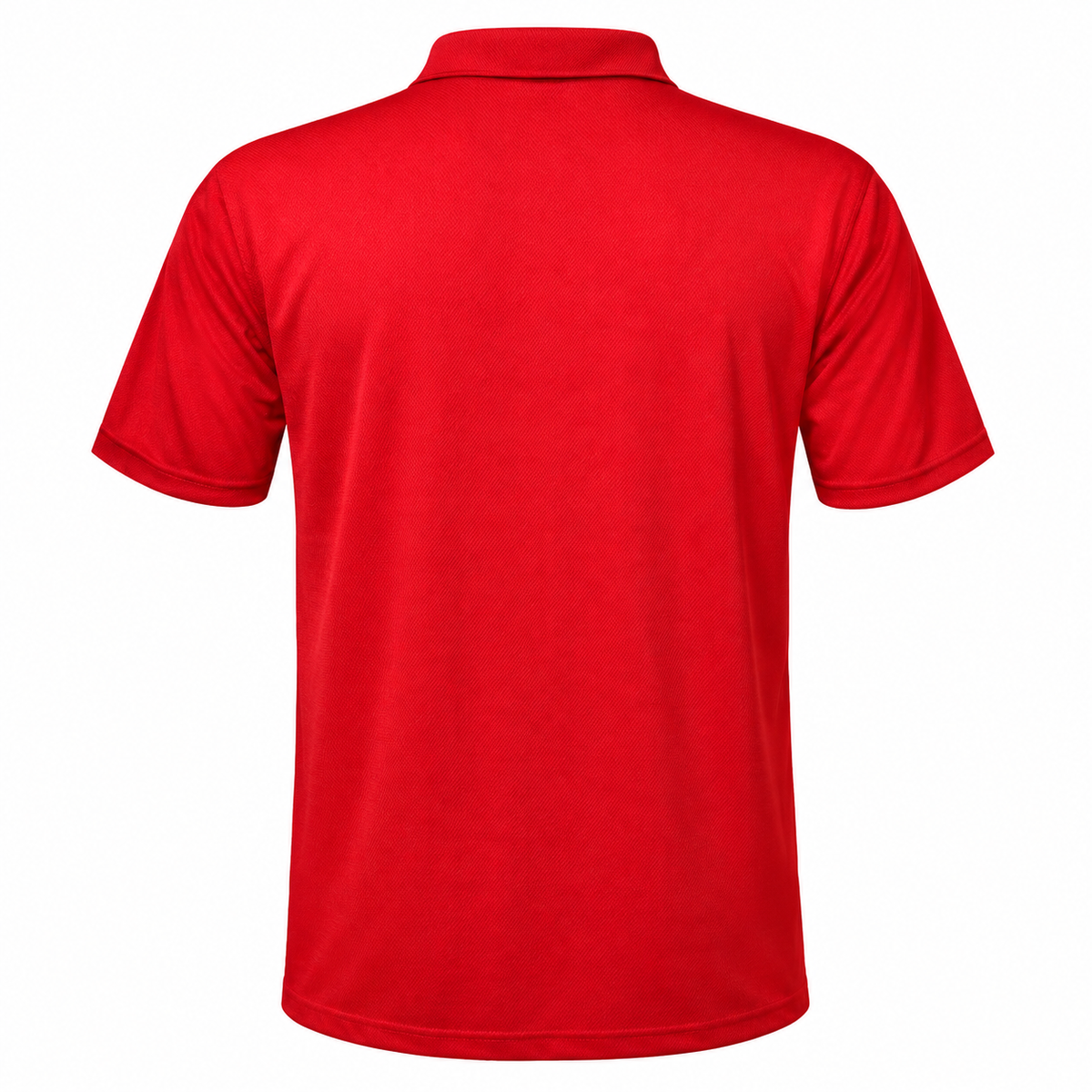 Tesla polyester polo | Color: Red | Image 4