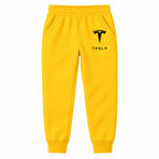 Tesla youth jogger sweatpants in Yellow, Youth Large ages 10–12