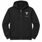 Tesla zipper hoodie | Color: Black | Image 2