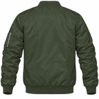 Toyota army green bomber jacket back product view | color: army green |