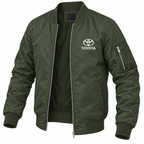 Toyota army green bomber jacket angled product view | color: army green |