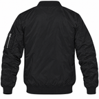 Toyota black bomber jacket back product view | color: black |