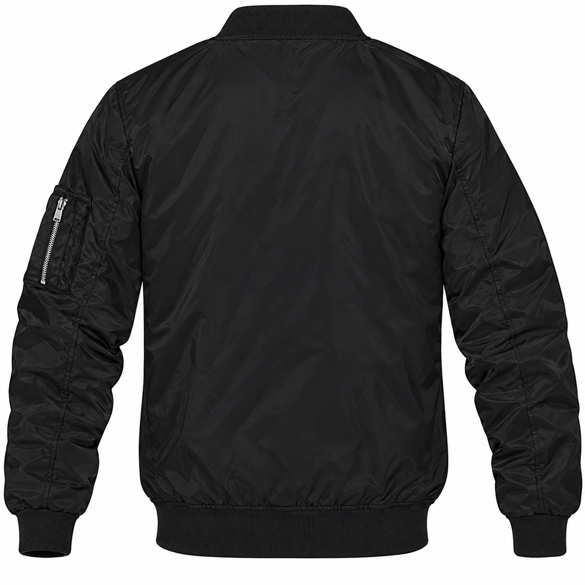 Toyota black bomber jacket back product view | color: black |