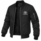 Toyota black bomber jacket angled product view | color: black |