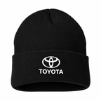 Men's Toyota Beanie Hat — Black — clean front main