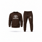 Men's Toyota Sweatshirt Joggers Set | Color: Brown | Main