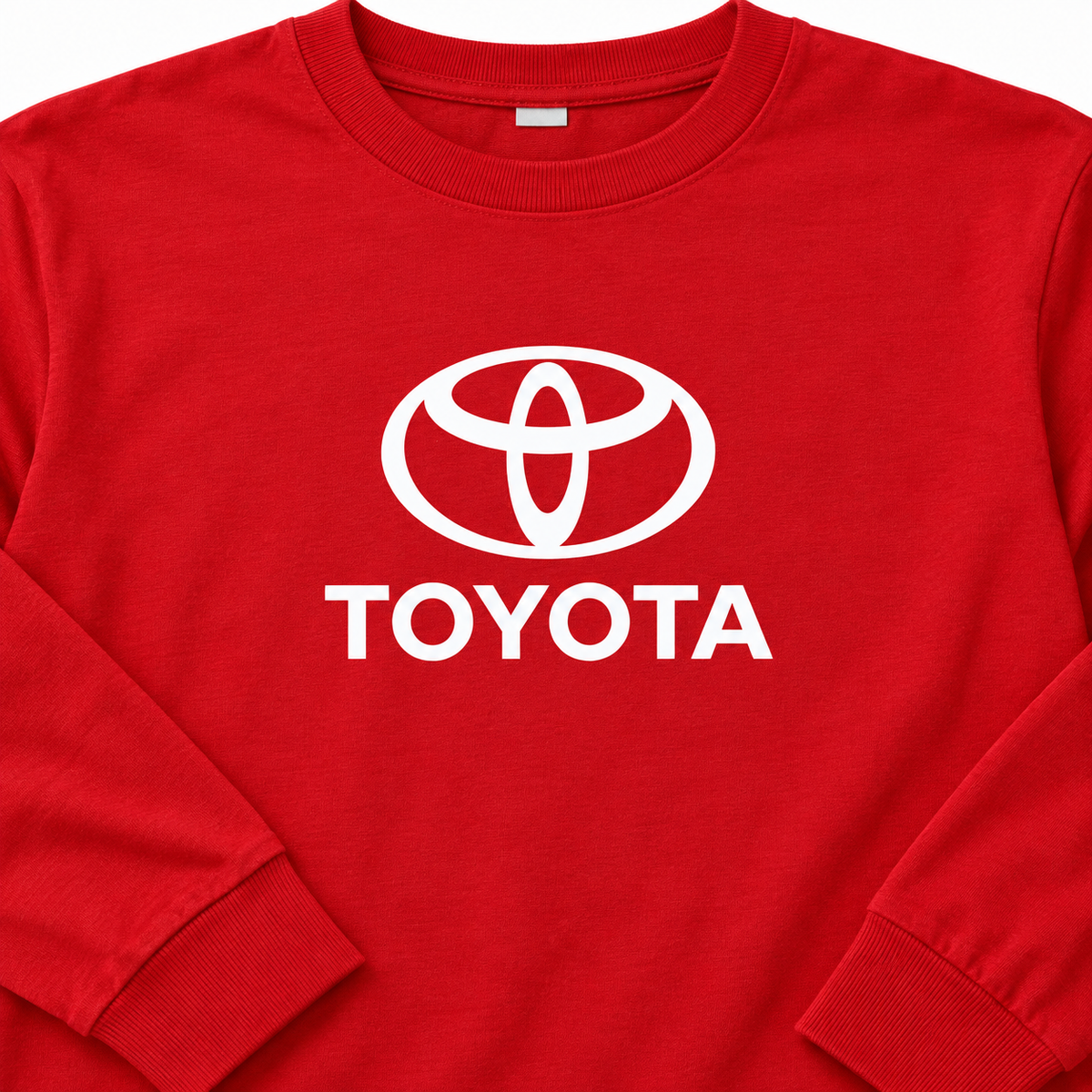 Toyota cotton long sleeve | Color: Red | Image 3