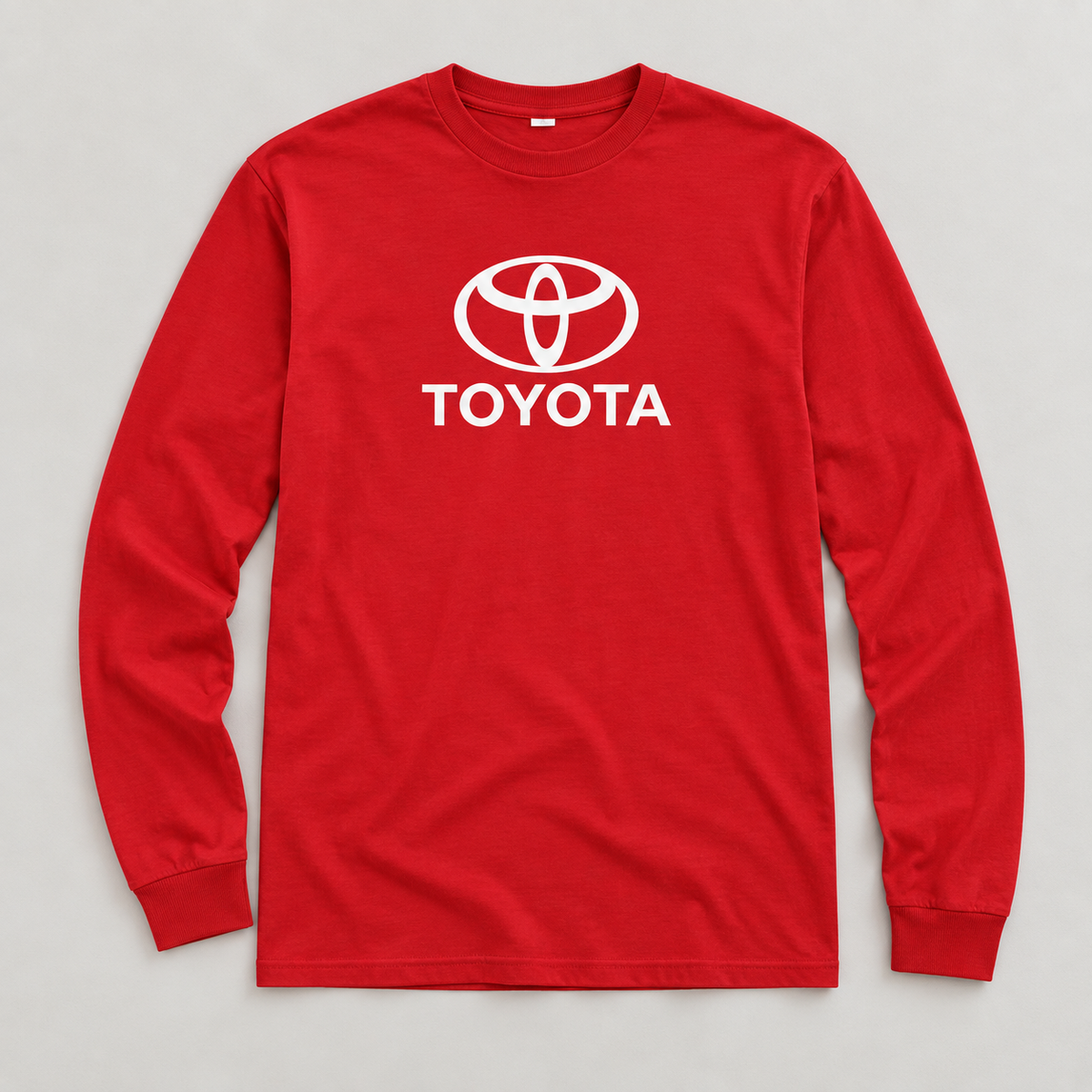 Toyota cotton long sleeve | Color: Red | Image 5