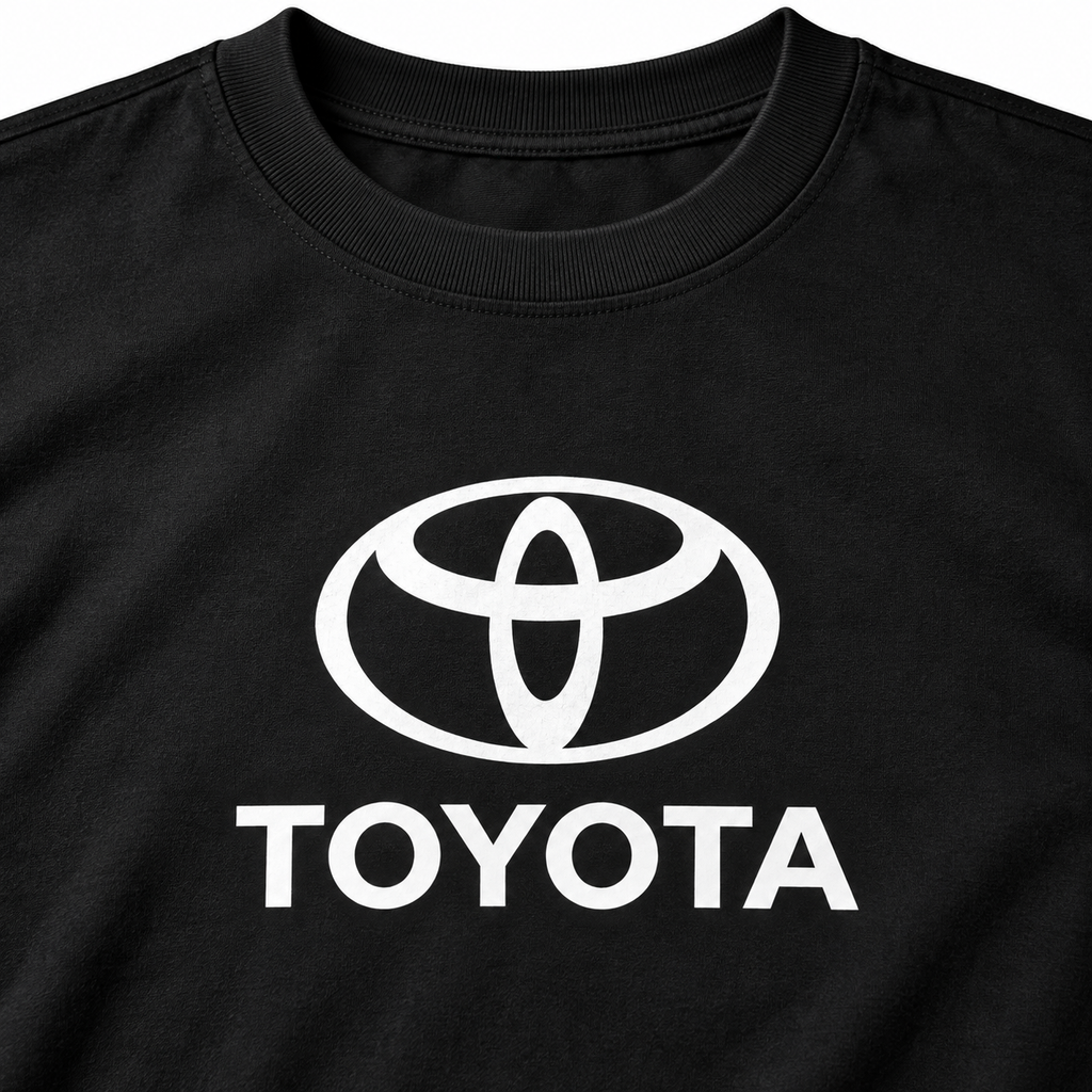 Toyota cotton T-shirt | Color: Black | Image 3