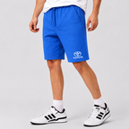 Toyota fleece shorts Azure front logo near left hem
