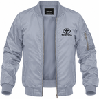 Toyota grey bomber jacket front product photo | color: grey |