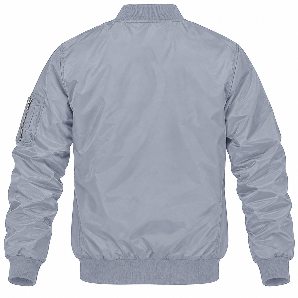 Toyota grey bomber jacket back product view | color: grey |