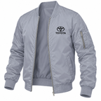 Toyota grey bomber jacket angled product view | color: grey |