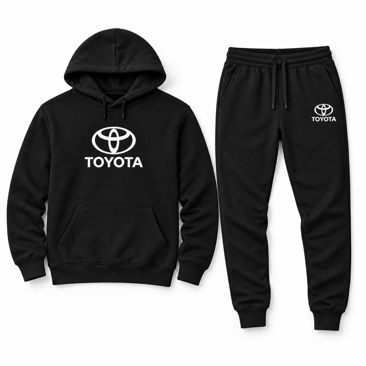 Toyota hoodie joggers set | Color: Black | Image 2