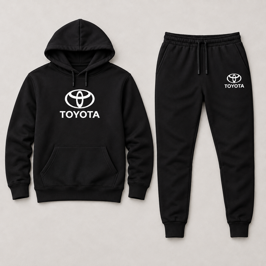 Toyota hoodie joggers set | Color: Black | Image 5