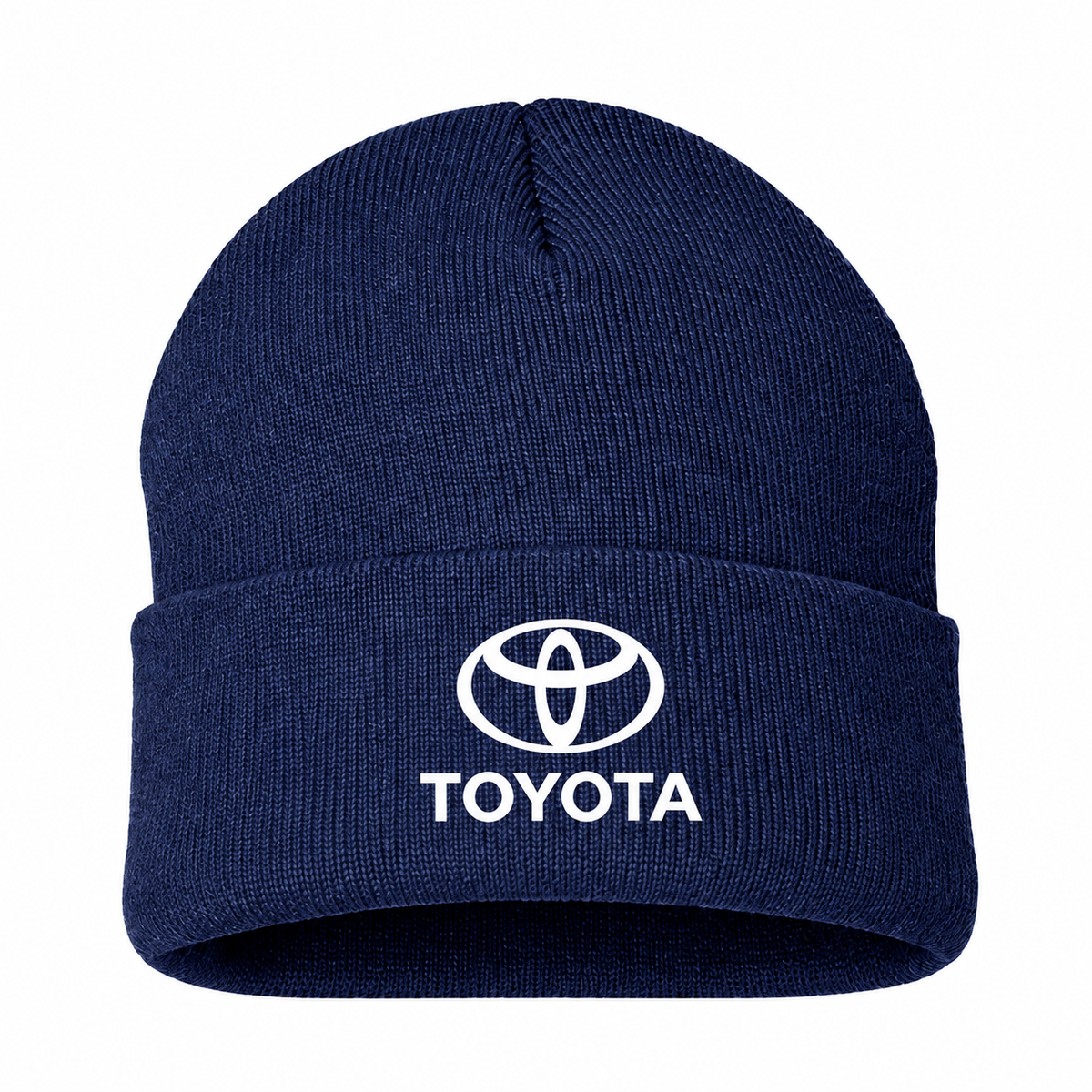 Men's Toyota Beanie Hat — Navy — clean front main
