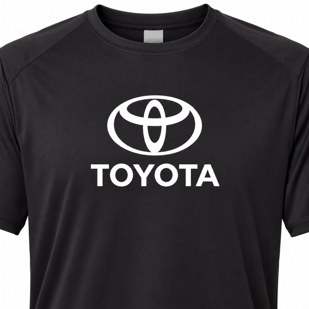 Toyota polyester T-shirt | Color: Black | Image 3