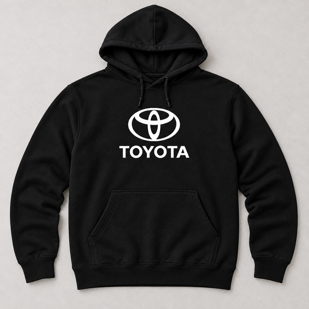 Toyota pullover hoodie | Color: Black | Image 5
