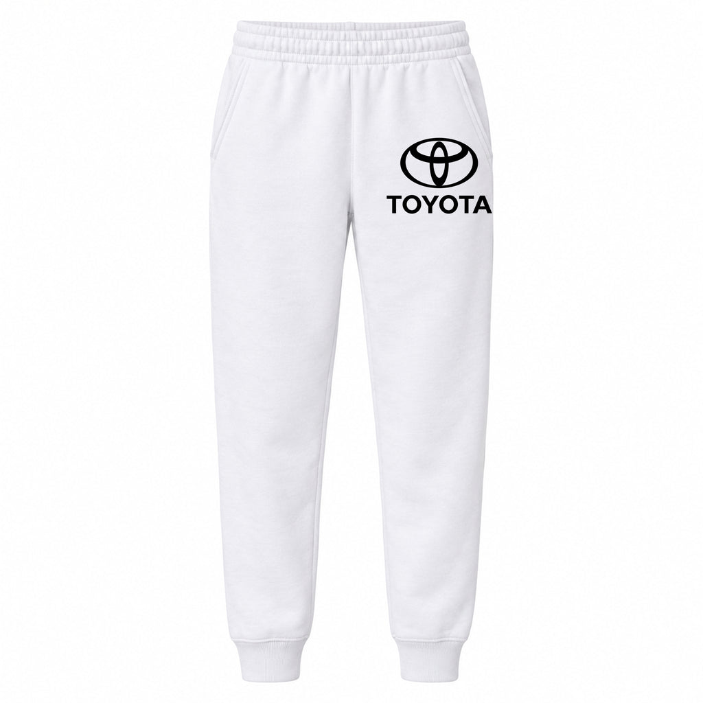 Toyota youth jogger sweatpants in White, Youth Large ages 10–12