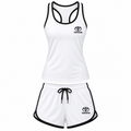 Women's Toyota tanktop and shorts set White front