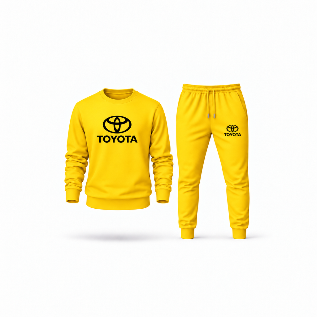 Men's Toyota Sweatshirt Joggers Set | Color: Yellow | Main