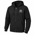 Toyota zipper hoodie | Color: Black | Image 2