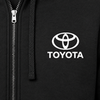 Toyota zipper hoodie | Color: Black | Image 3