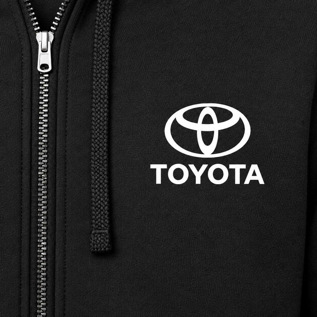 Toyota zipper hoodie | Color: Black | Image 3