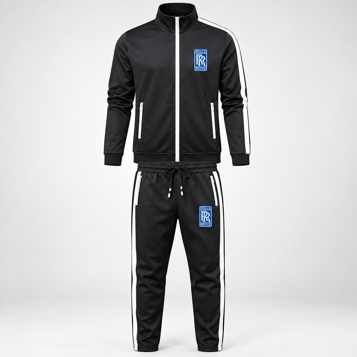 Men's Rolls Royce Motorsport Car Dri-Fit TrackSuit | Color: Black | Image 1