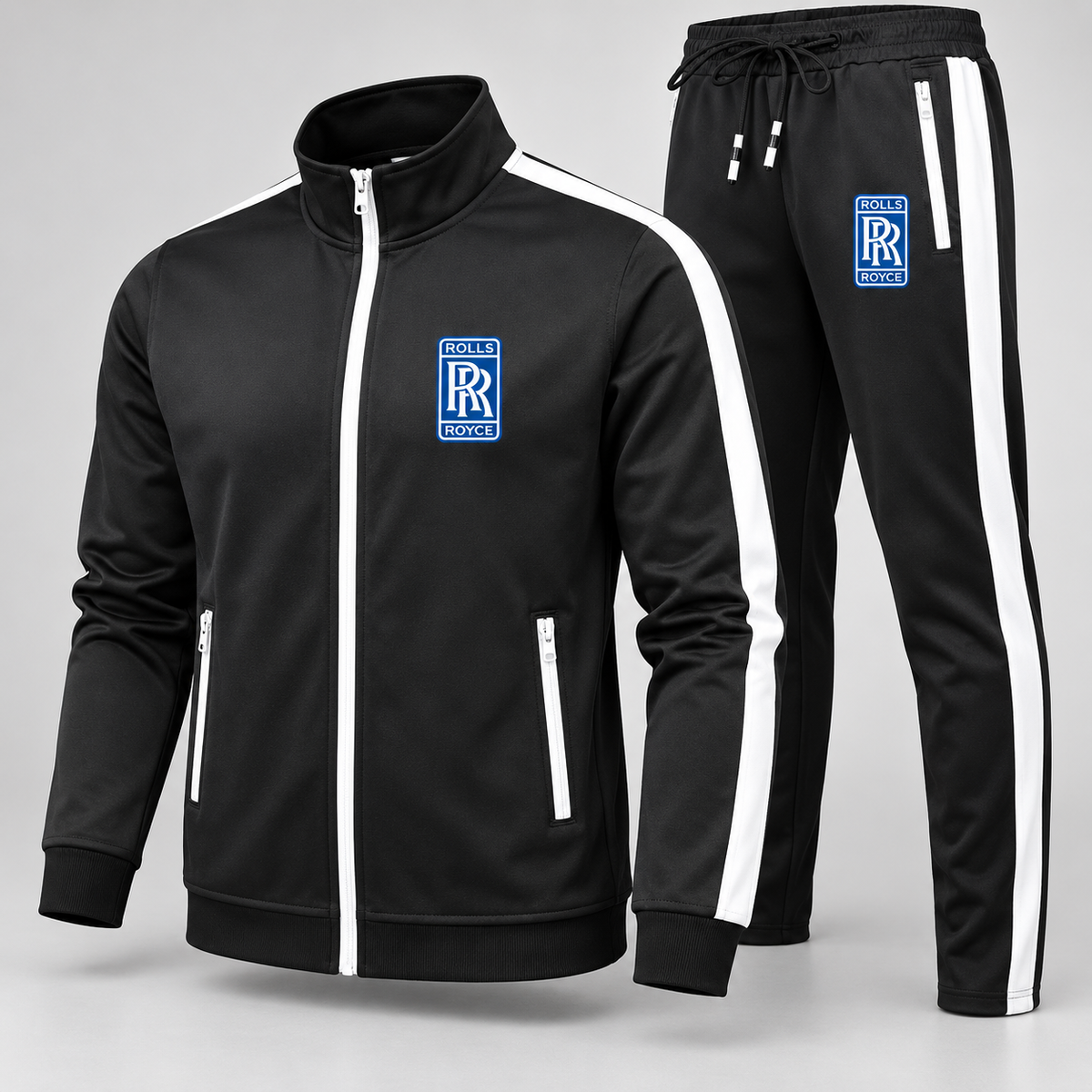 Men's Rolls Royce Motorsport Car Dri-Fit TrackSuit | Color: Black | Image 2
