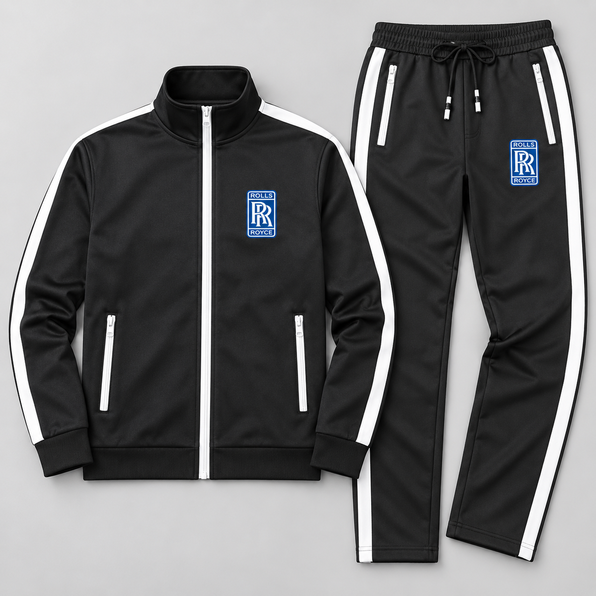 Men's Rolls Royce Motorsport Car Dri-Fit TrackSuit | Color: Black | Image 5