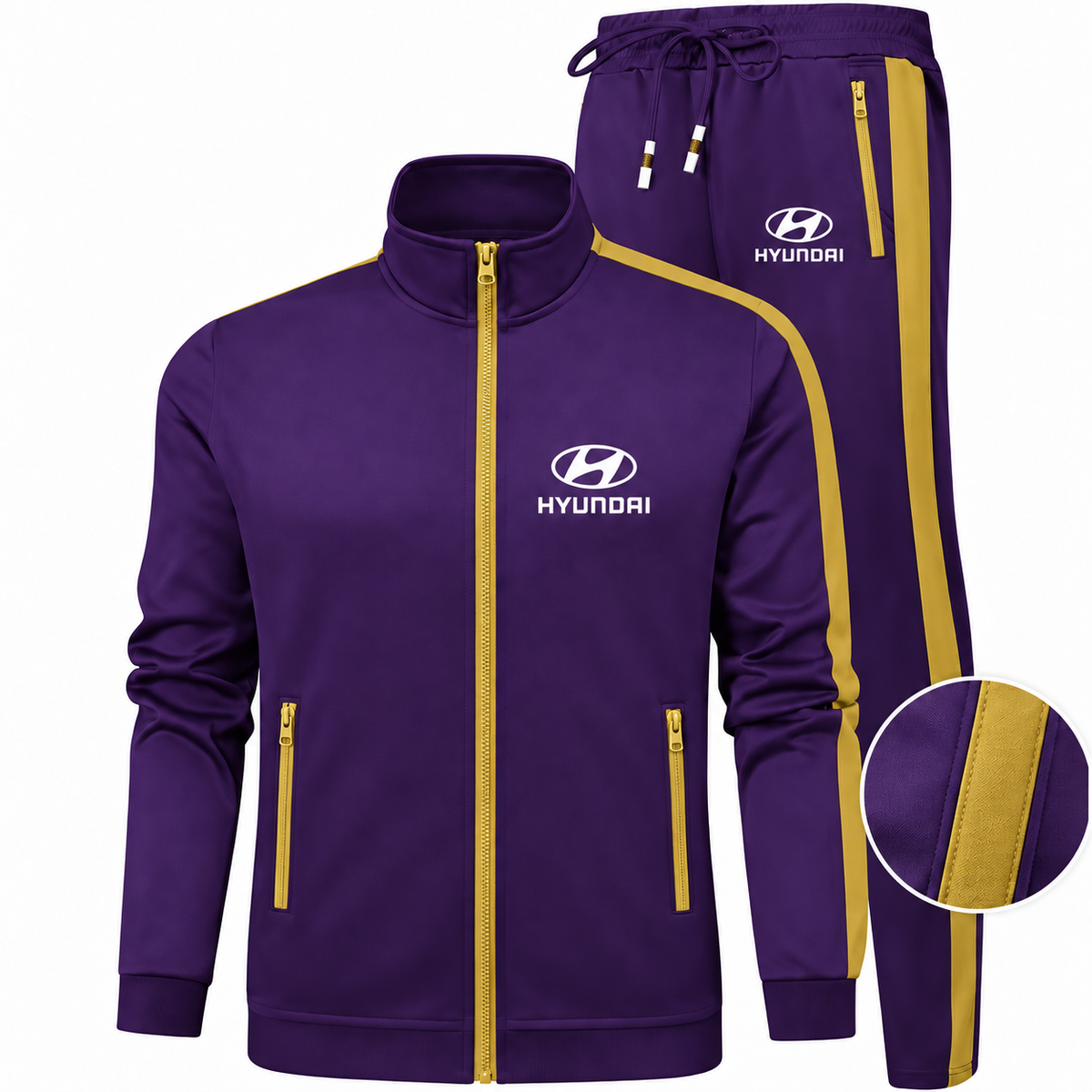 Men's Hyundai Car  Dri-Fit TrackSuit | Color: Purple | Image 4