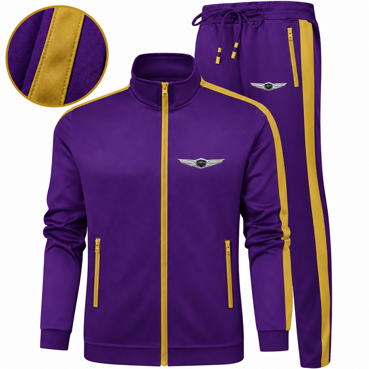 Men's Genesis Car Dri-Fit TrackSuit | Color: Purple | Image 4