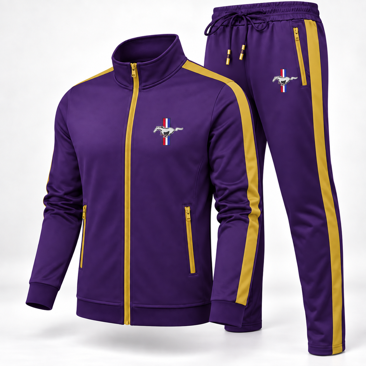 Men's Ford Mustang New Car Dri-Fit TrackSuit | Color: Purple | Image 2
