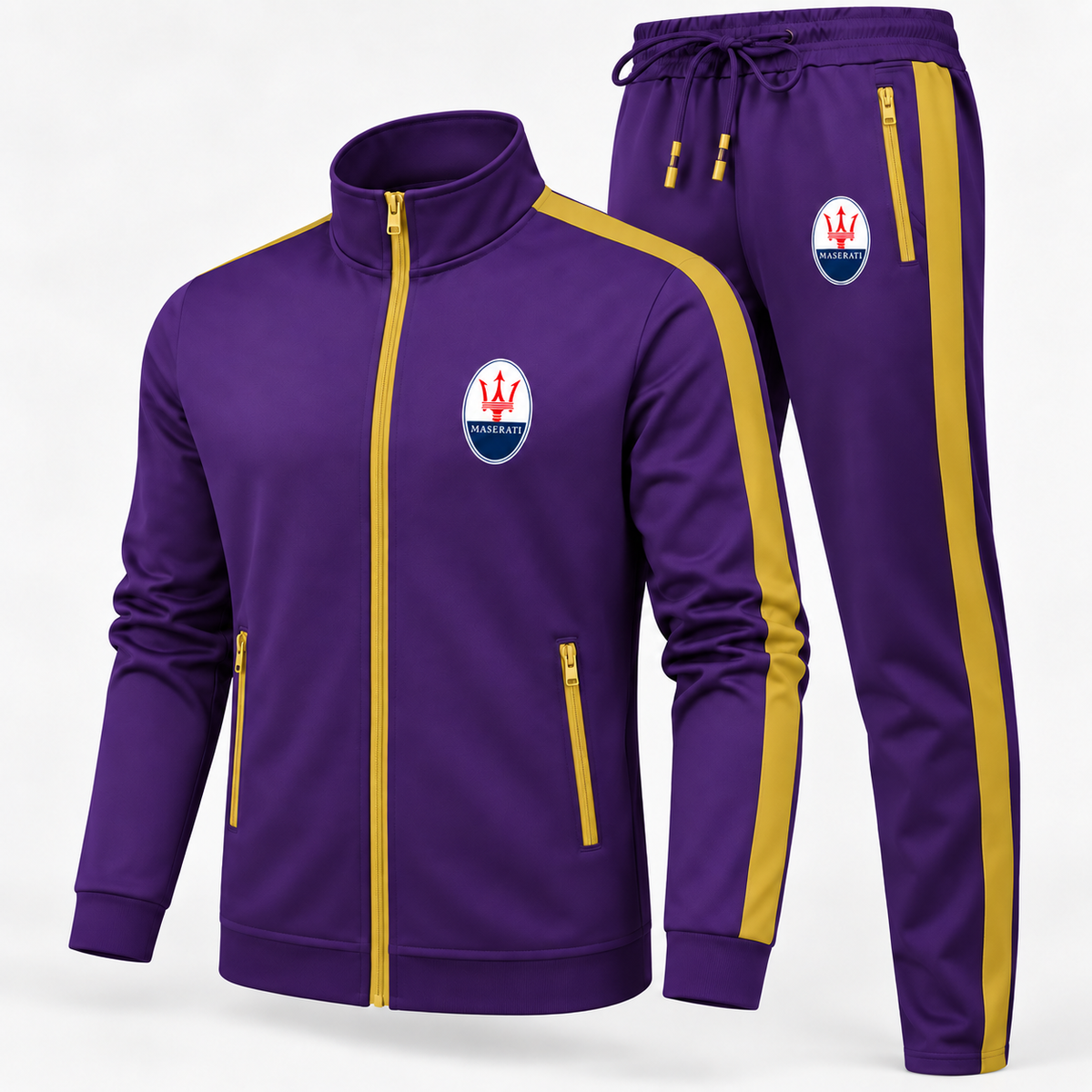 Men's Maserati Car Dri-Fit TrackSuit | Color: Purple | Image 2