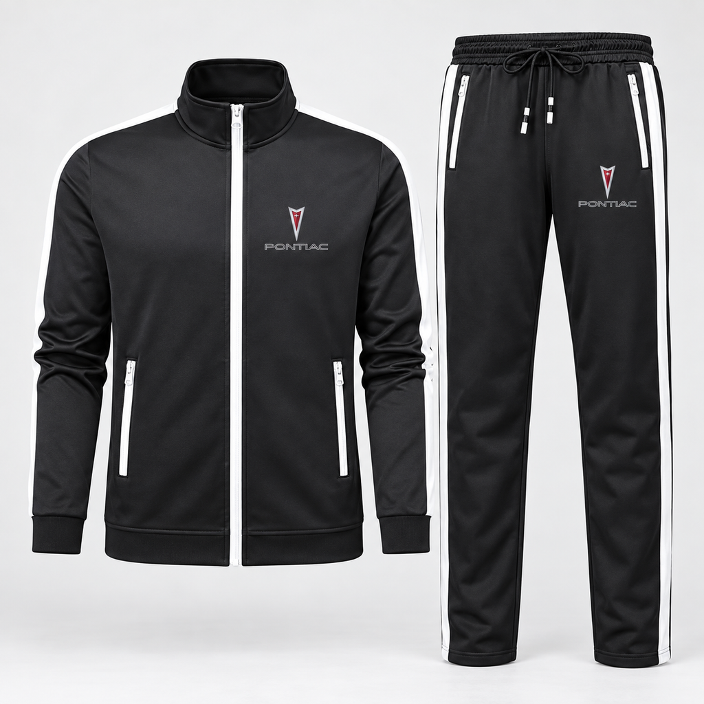 Men's Pontiac Car Dri-Fit TrackSuit | Color: Black | Image 1