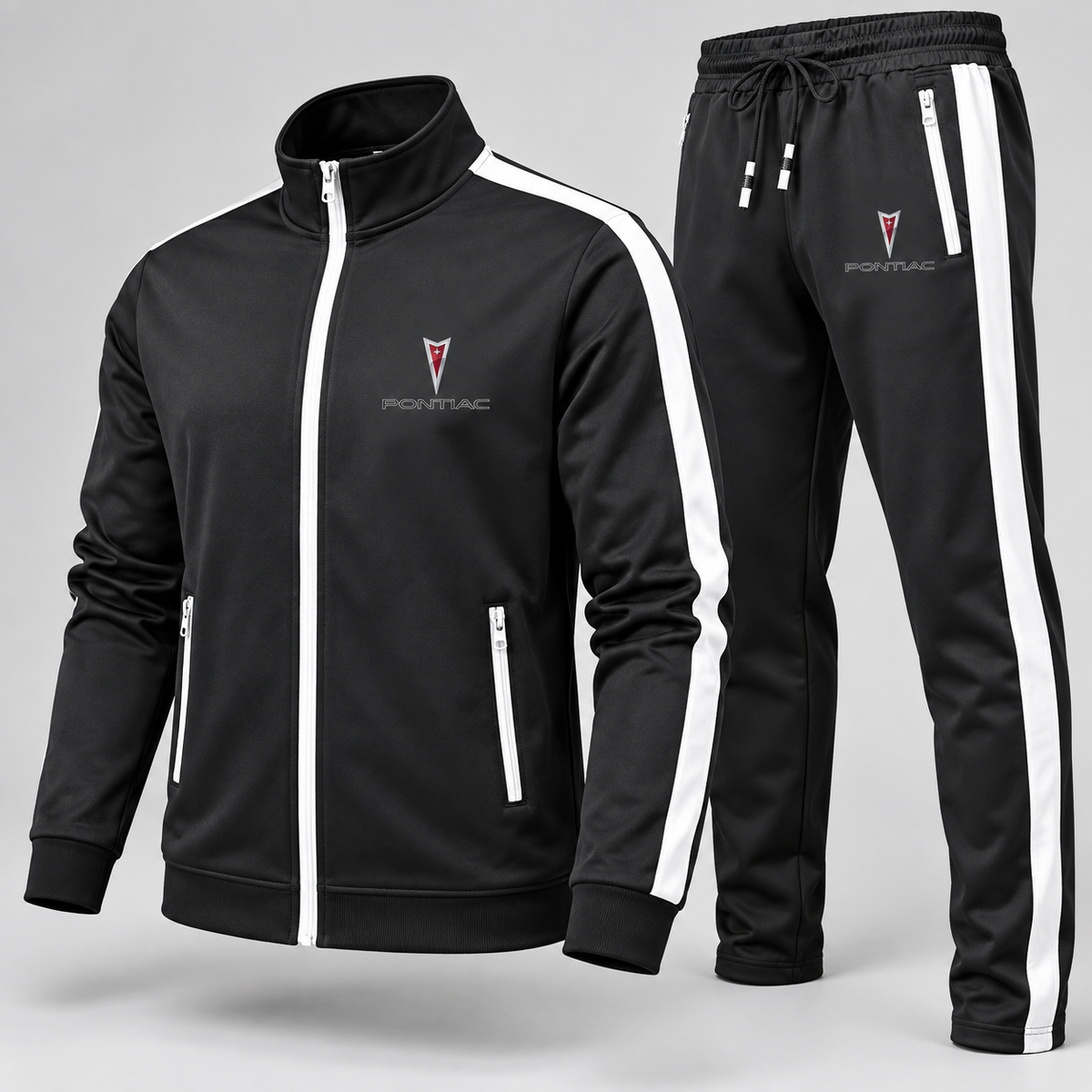 Men's Pontiac Car Dri-Fit TrackSuit | Color: Black | Image 2