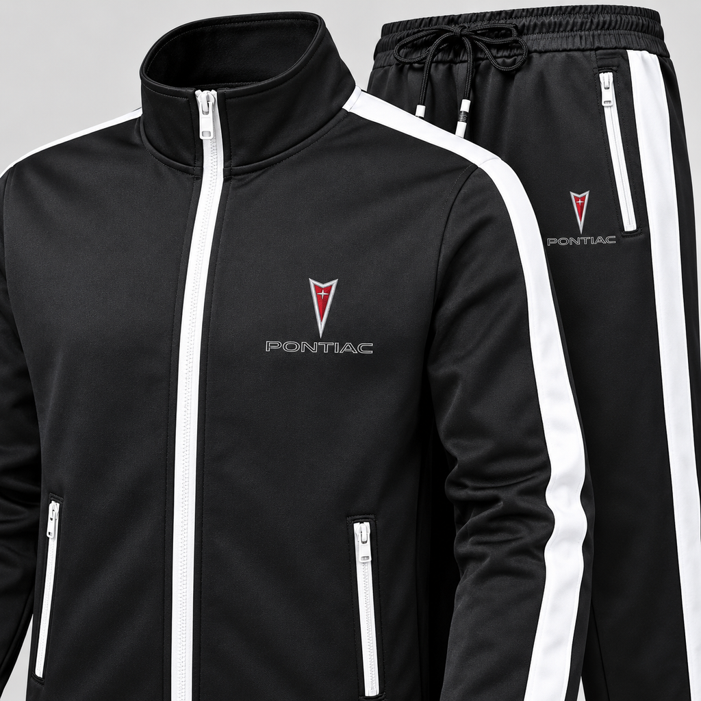 Men's Pontiac Car Dri-Fit TrackSuit | Color: Black | Image 3