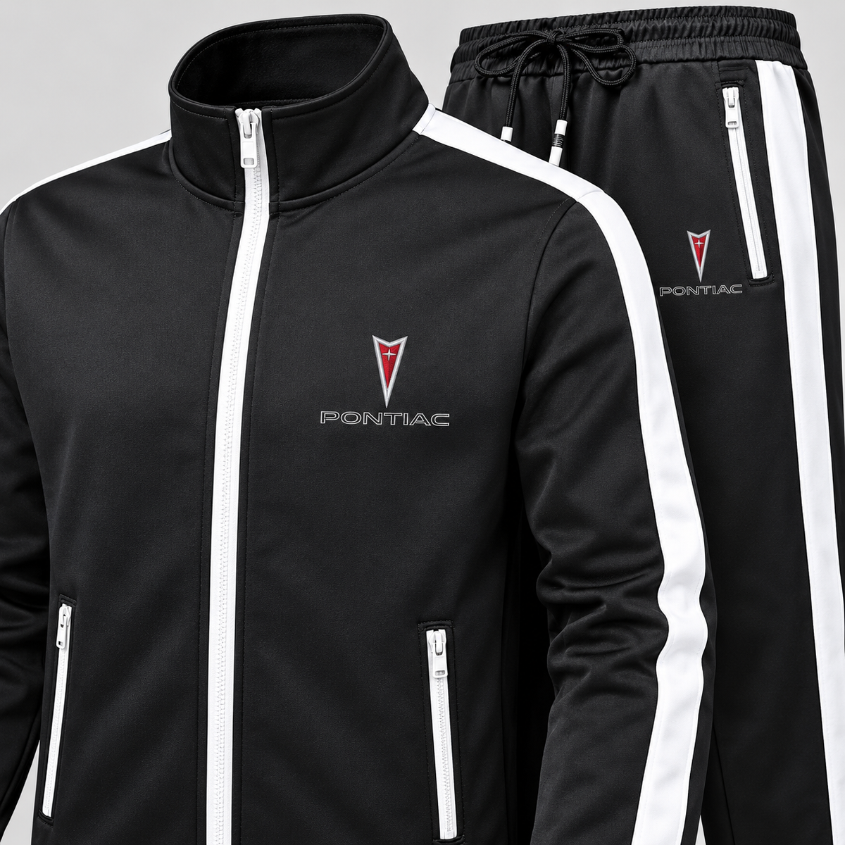 Men's Pontiac Car Dri-Fit TrackSuit | Color: Black | Image 3