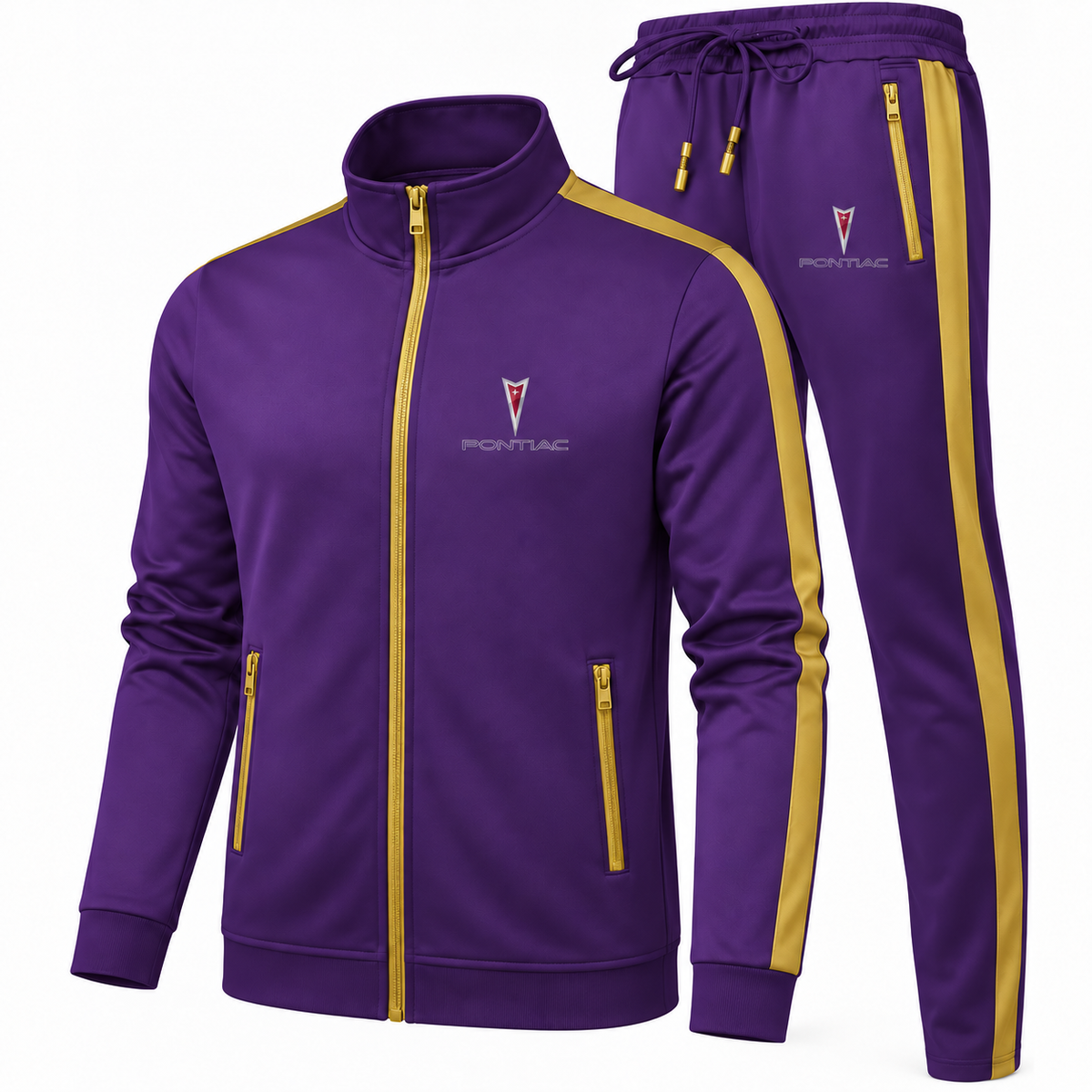 Men's Pontiac Car Dri-Fit TrackSuit | Color: Purple | Image 2