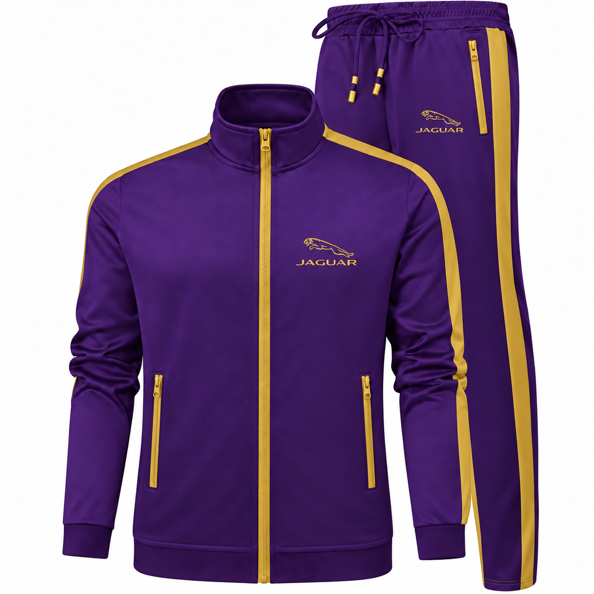 Men's Jaguar Symbol Car Dri-Fit TrackSuit | Color: Purple | Image 1