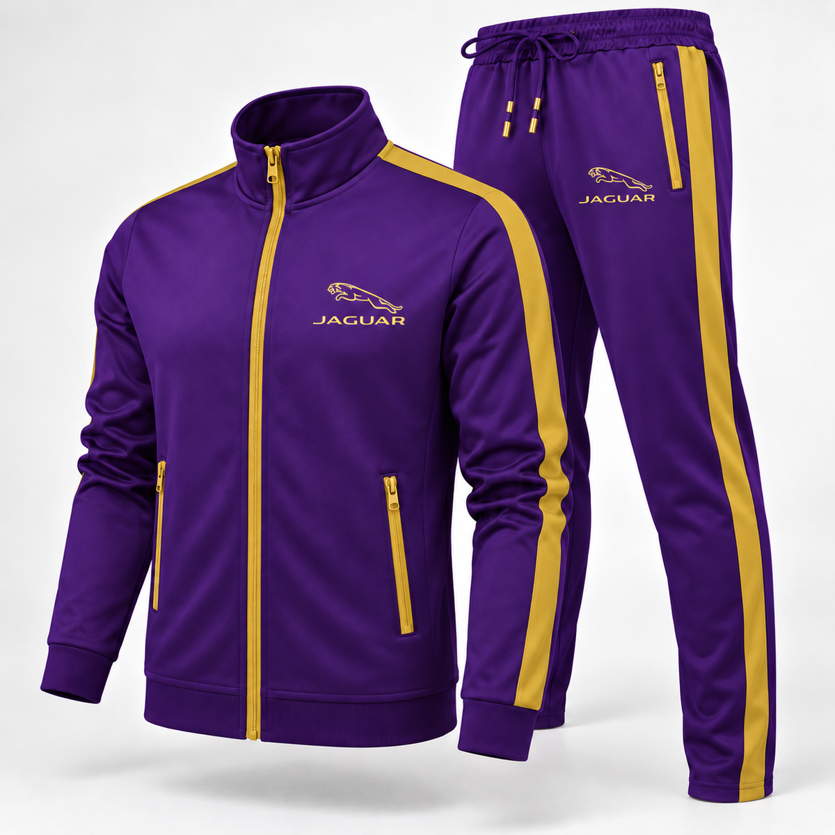 Men's Jaguar Symbol Car Dri-Fit TrackSuit | Color: Purple | Image 2