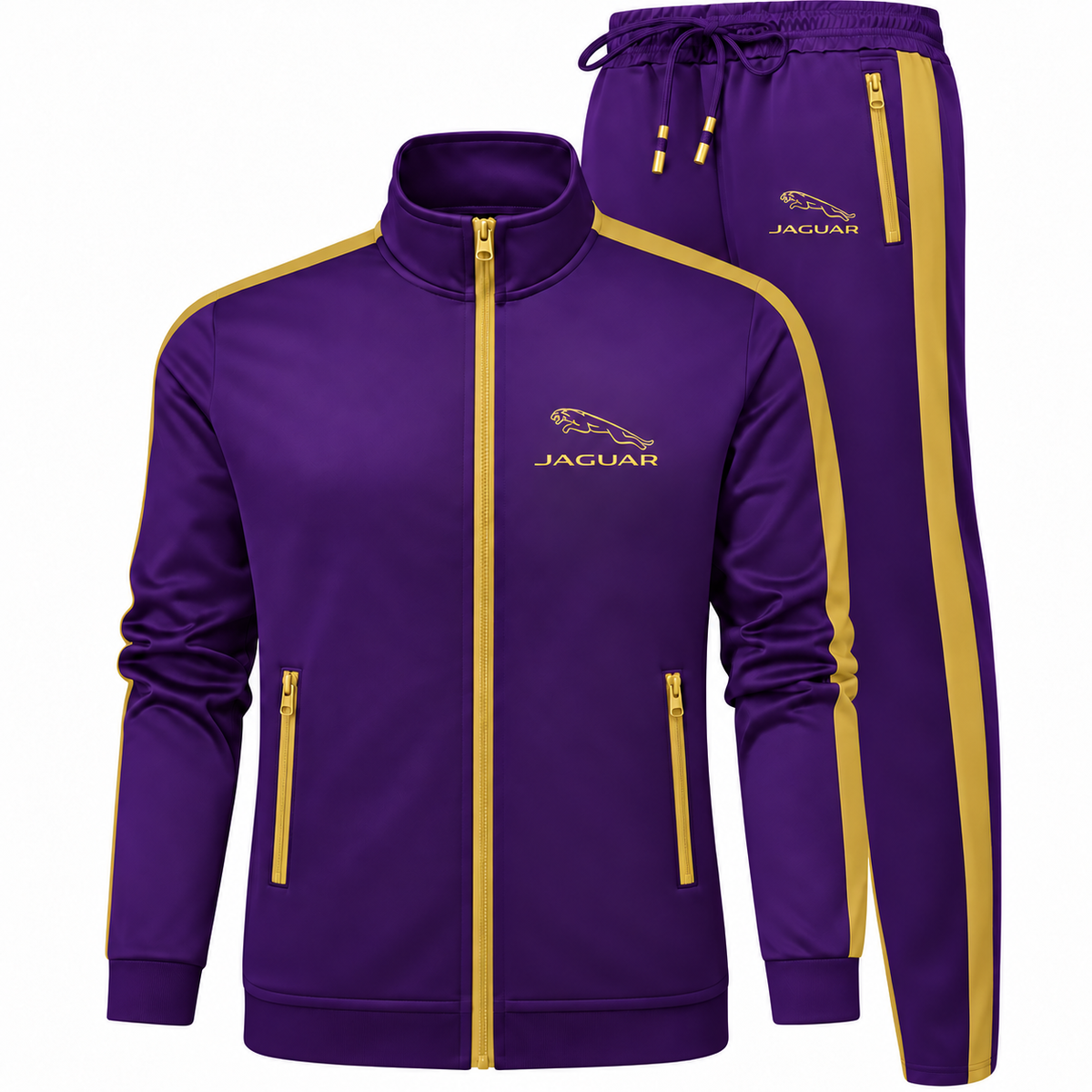 Men's Jaguar Symbol Car Dri-Fit TrackSuit | Color: Purple | Image 4