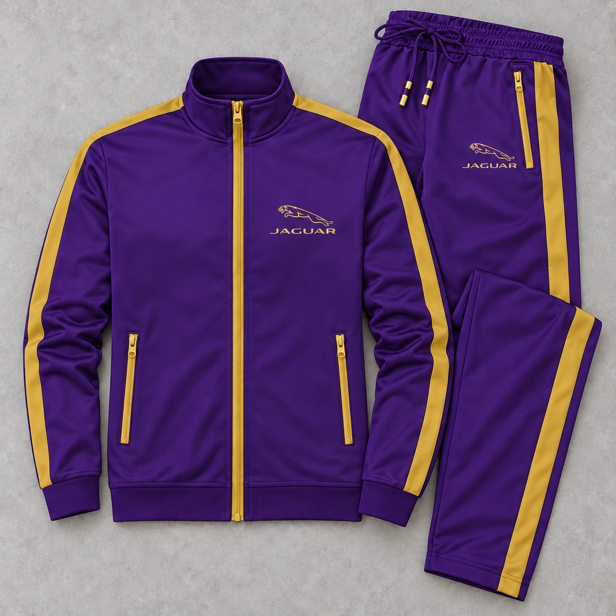 Men's Jaguar Symbol Car Dri-Fit TrackSuit | Color: Purple | Image 5