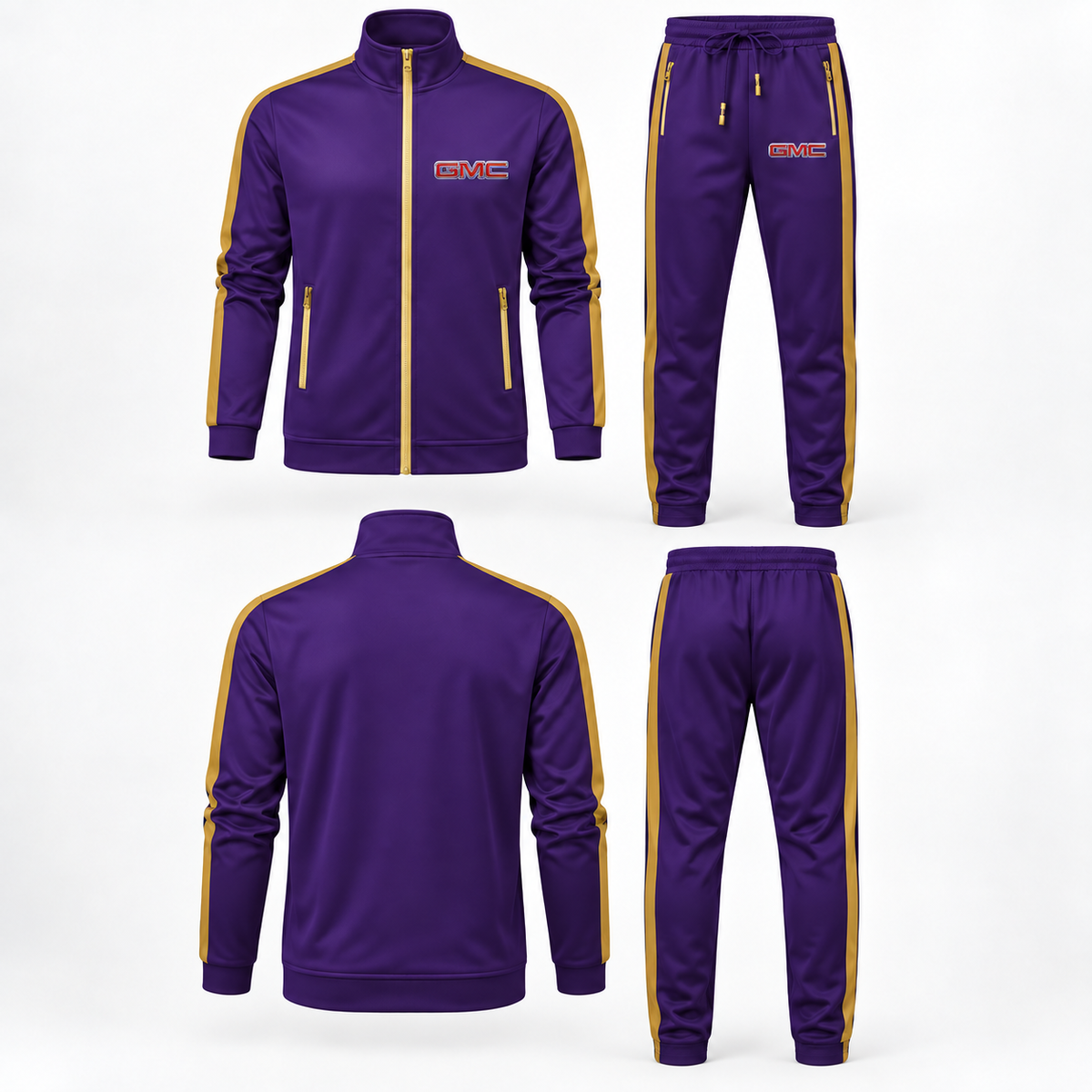 Men's GMC Car Dri-Fit TrackSuit | Color: Purple | Image 4